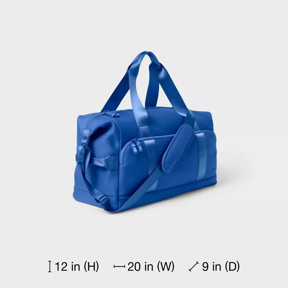 Faux Neoprene Soft Weekender Carry On Travel Bag